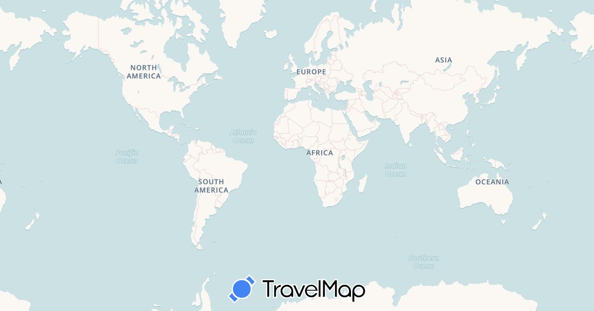 TravelMap itinerary: driving, fluvial in Belgium, France, Netherlands (Europe)